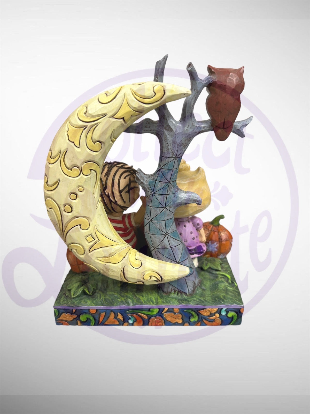 Jim Shore Peanuts - Waiting for the Great Pumpkin Linus Sally Halloween Figurine (No Box)